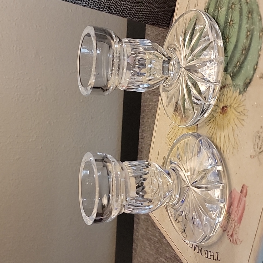 Waterford Crystal Candleholders PAIR